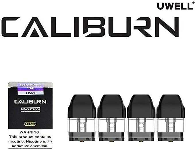Uwell Caliburn Pod Cartridge 1.4 Ohm Replacement Pod (PACK OF 4) - Mcr Vape Distro